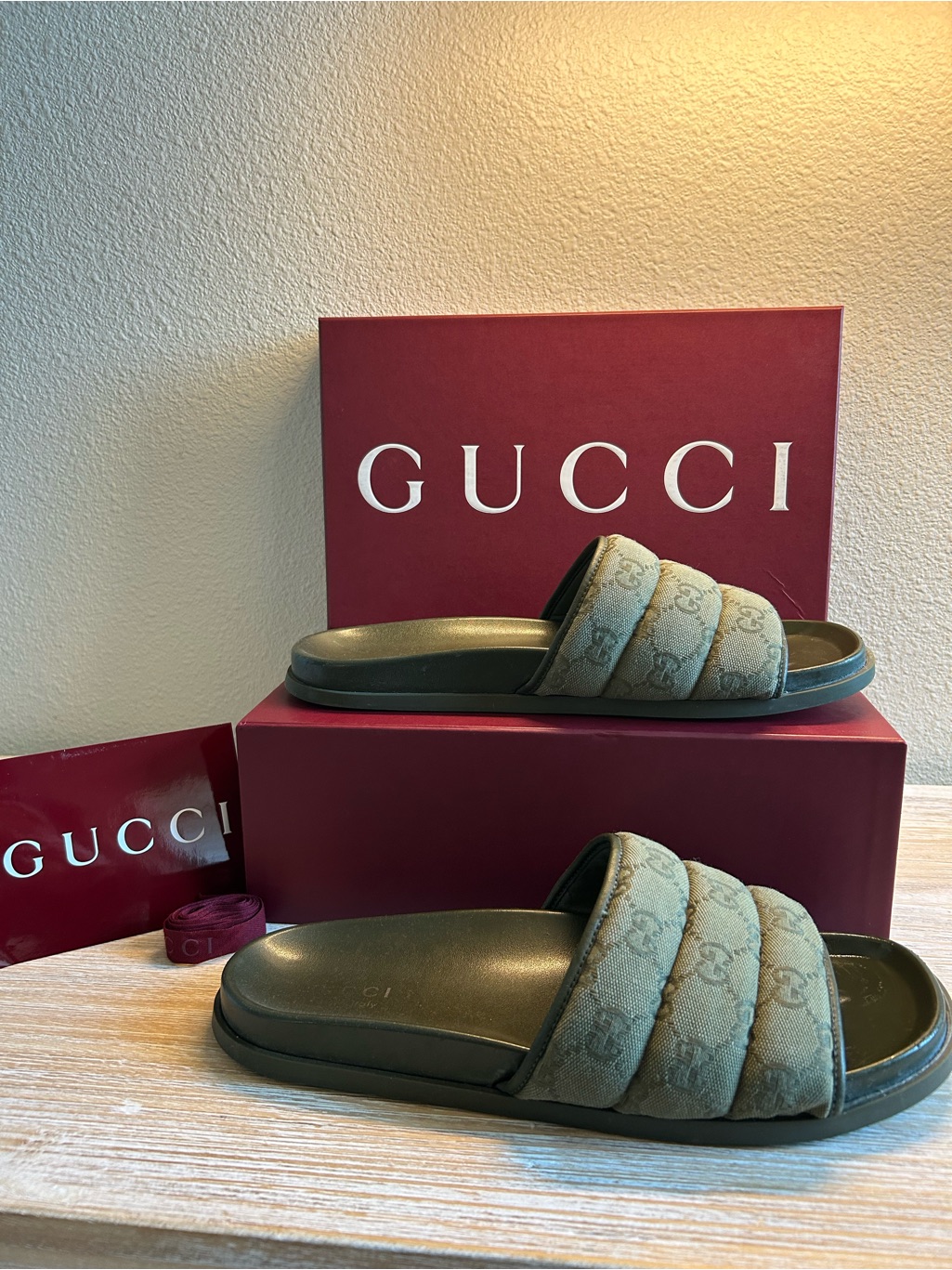 Gucci Mens Gg Slide Sandal - Size 43